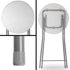 Stehtisch Weiß Holzdekor Ø60cm Klappbar -Gartenmöbel Und Dekoration Geschäft 4529a8defde67f4505bd3192e71a446b de 108092d 7 1