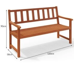 Gartenbank Kensington Akazienholz 120x90x50-58cm -Gartenmöbel Und Dekoration Geschäft 4545f719312cd7bb2ef41d583022cdf6 de 100088d 23