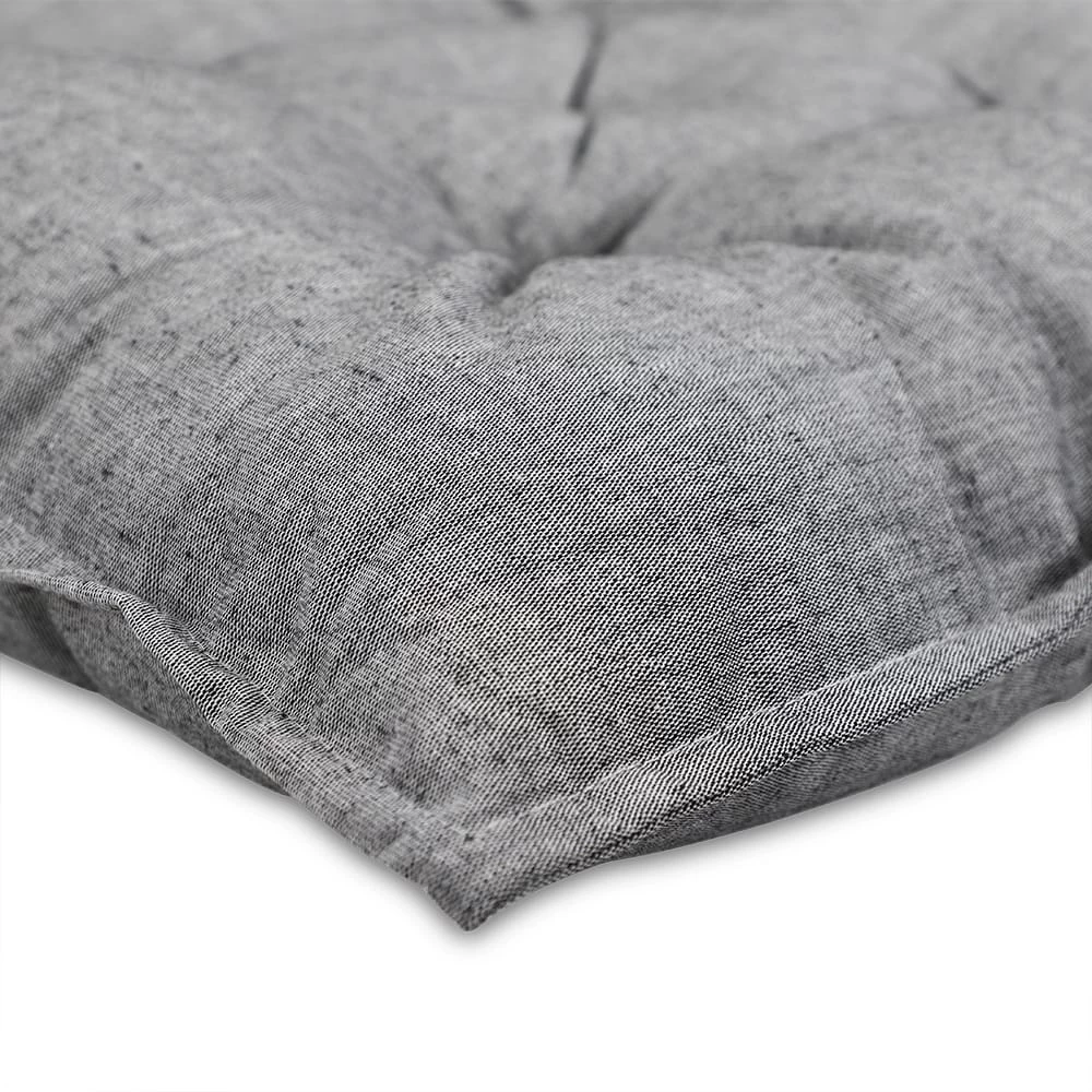 Bankauflage Mit Rückenlehne Hellgrau Meliert 100x110x8cm 7 Bankauflage Mit Rückenlehne Hellgrau Meliert 100x110x8cm – Bild 5