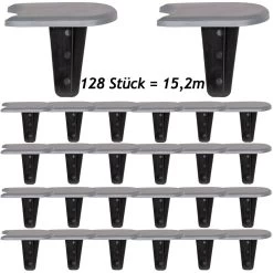 Beeteinfassung 4er-Set Grau 15,2m -Gartenmöbel Und Dekoration Geschäft 468ab21b7ef86a5fd23203e9e762ce58 a de 994467g 1