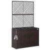 Polyrattan Blumenkasten Mit Rankgitter Braun 2 Polyrattan Blumenkasten Mit Rankgitter Braun -Gartenmöbel Und Dekoration Geschäft 46d727a10369653d454a77efd7757596 a de 108066g 1 1