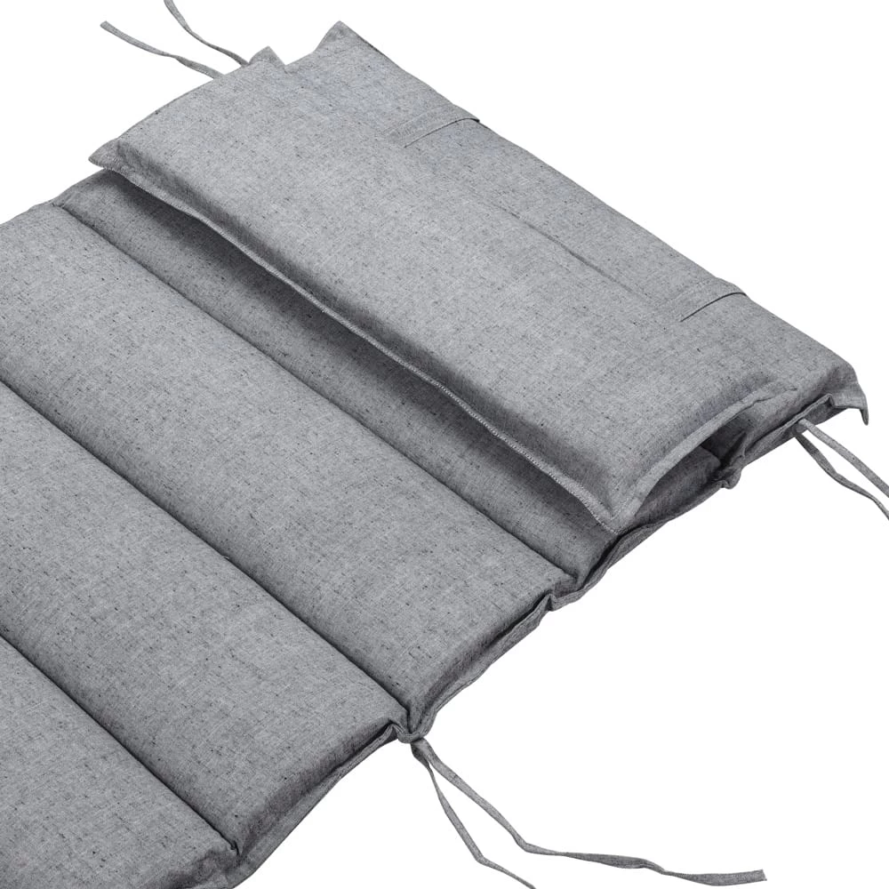 Auflage Schwungliege Grau Meliert 177x58x7cm 7 Auflage Schwungliege Grau Meliert 177x58x7cm – Bild 5