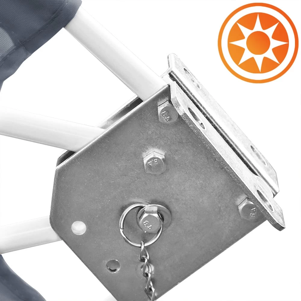 Balkonfächer 2er-Set Anthrazit 140x140cm Klappbar 8 Balkonfächer 2er-Set Anthrazit 140x140cm Klappbar – Bild 6