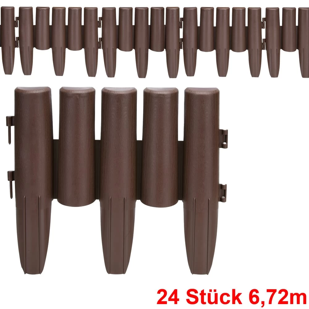 Beeteinfassung 3er-Set Braun 6,72m 6 Beeteinfassung 3er-Set Braun 6,72m – Bild 4