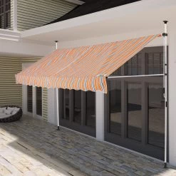 Klemmmarkise Orange/Schwarz/Weiß 250cm -Gartenmöbel Und Dekoration Geschäft 4c133f169e42b34a19230e8a4f676af9 de 881787d 6 1 1 1