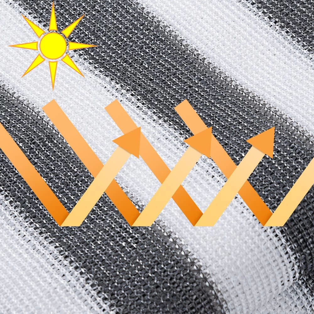 Balkonsichtschutz Grau/Weiß 1,2x10m 9 Balkonsichtschutz Grau/Weiß 1,2x10m – Bild 7