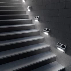 LED Solar-Wandleuchte 2er-Set Edelstahl -Gartenmöbel Und Dekoration Geschäft 4dcfaab46bdcc86a3bae2c86658e6386 de 101594d 5 1