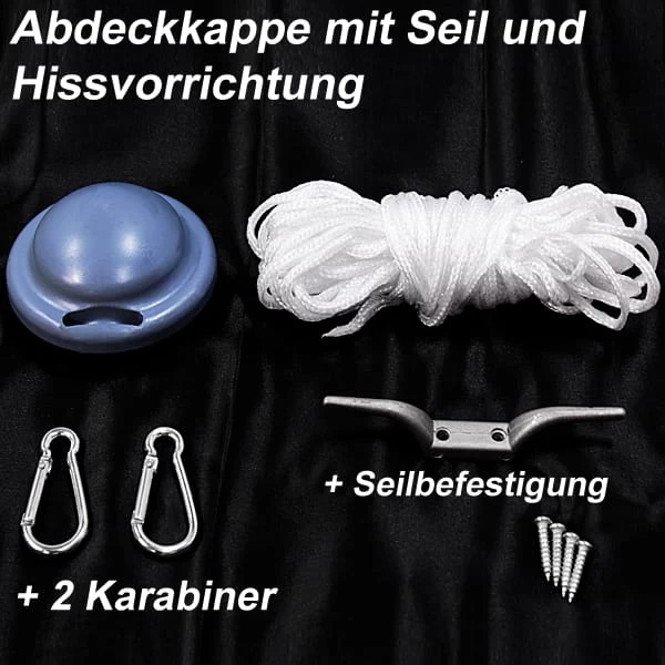 Fahnenmast Alu 650cm Inkl. Deutschland Flagge 5 Fahnenmast Alu 650cm Inkl. Deutschland Flagge – Bild 3