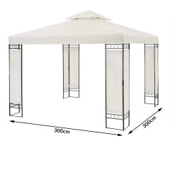 Pavillon Lorca Creme 3x3m -Gartenmöbel Und Dekoration Geschäft 503cbcaaff89eec8994563553c5d8135 de 108720d 1 1