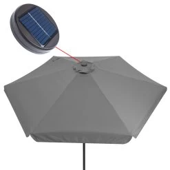 LED Solar Sonnenschirm Athen Anthrazit Ø330cm 18 LED Solar Sonnenschirm Athen Anthrazit Ø330cm -Gartenmöbel Und Dekoration Geschäft 516f7027fd45d37e7e10e5d8e8b0c96d de 107007d 5