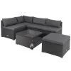 Polyrattan Ecklounge Schwarz/Anthrazit Dicke Rückenpolster -Gartenmöbel Und Dekoration Geschäft 523ebfce1bc82e953ac49348780fba57 a de 995174g5 1