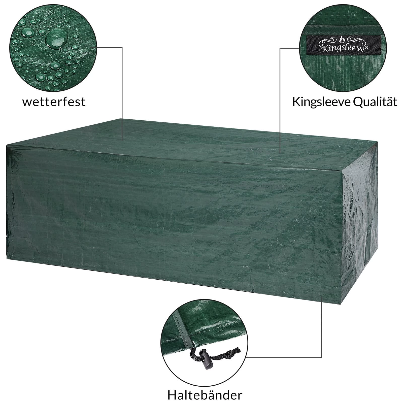 Abdeckung Sitzgarnitur Grün 308x138x89cm 9 Abdeckung Sitzgarnitur Grün 308x138x89cm – Bild 7