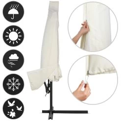 Ampelschirm Creme Alu Ø330cm UV-Schutz 50+ + Abdeckung 18 Ampelschirm Creme Alu Ø330cm UV-Schutz 50+ + Abdeckung -Gartenmöbel Und Dekoration Geschäft 54f691bb71a90b7b910b7656a197679f 03 996261 on fs m web low de 1