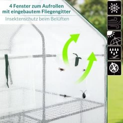 Foliengewächshaus 195x143x143cm 22 Foliengewächshaus 195x143x143cm -Gartenmöbel Und Dekoration Geschäft 55ccbf47efe9b309525a47e72f89c282 de 108241d 13 1