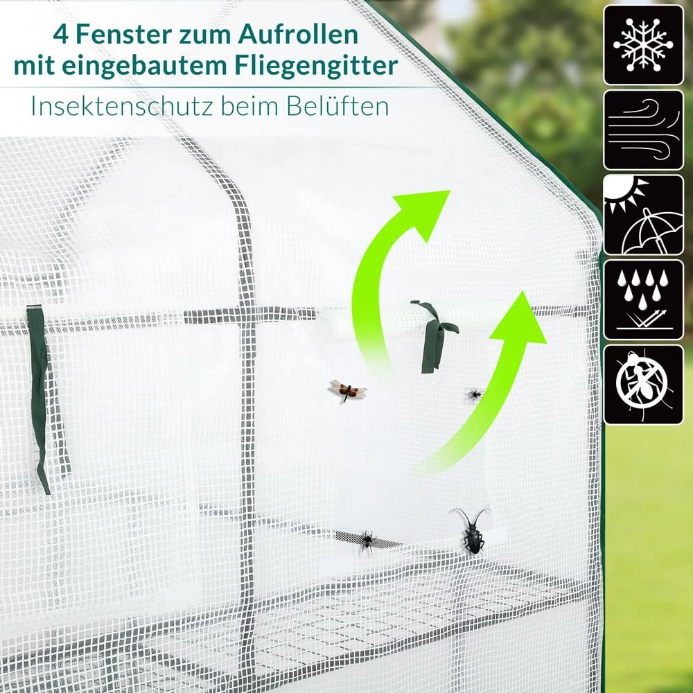 Foliengewächshaus 195x143x143cm 12 Foliengewächshaus 195x143x143cm – Bild 10