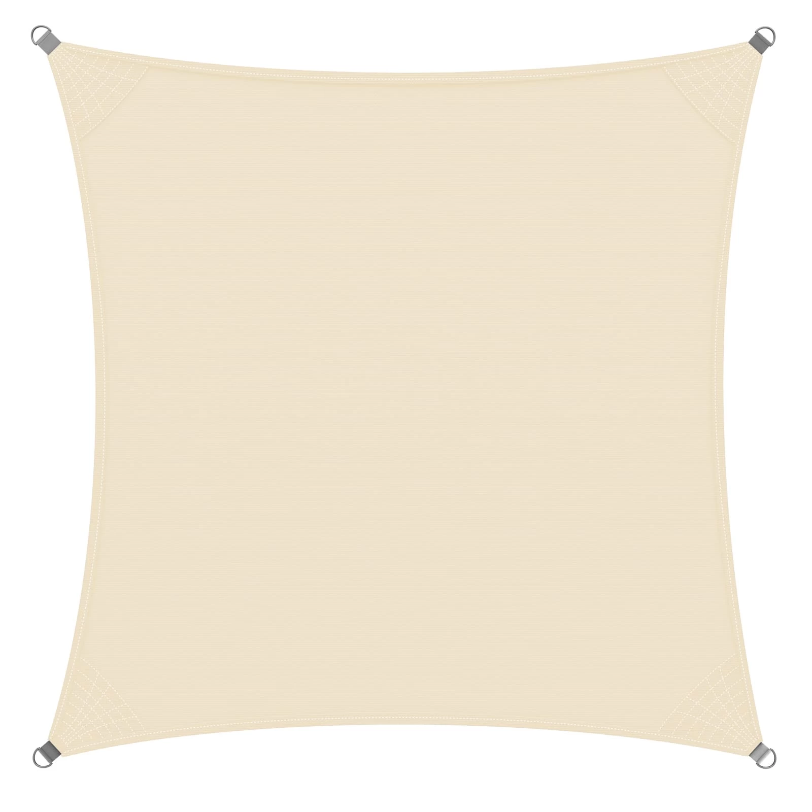 Sonnensegel Oxford Quadrat Creme 3x3m 4 Sonnensegel Oxford Quadrat Creme 3x3m – Bild 2