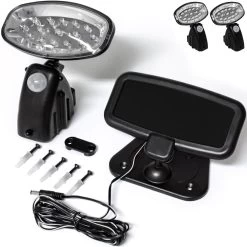 LED Solar-Wandlampe 2er-Set Bewegungsmelder