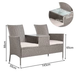 Polyrattan Kino Bank Creme 143x55x88cm 20 Polyrattan Kino Bank Creme 143x55x88cm -Gartenmöbel Und Dekoration Geschäft 57b0305ab2d39924c7555b12b892f2ee de 108001d 4