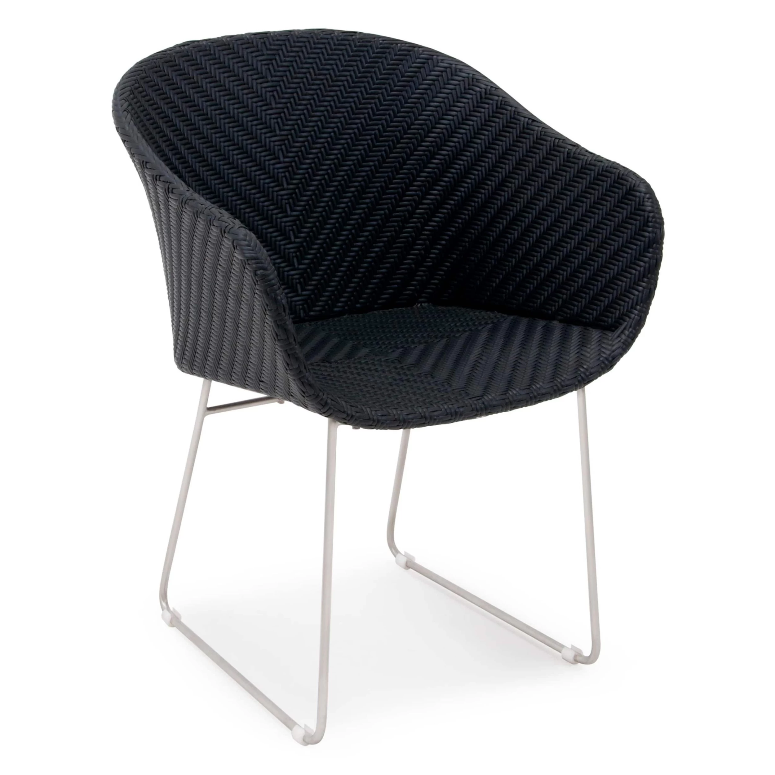 Polyrattan Gartenstuhl Monza Schwarz 3 Polyrattan Gartenstuhl Monza Schwarz