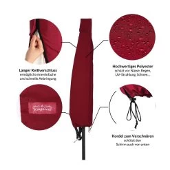 Abdeckung Ampelschirm Sonnenschirm Rot 3m -Gartenmöbel Und Dekoration Geschäft 5be33003c0000920f0b92b6194e4a9bc de 102711d 2 1