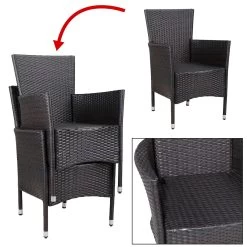 Polyrattan Gartenstuhl 2er-Set Braun/Creme Stapelbar 19 Polyrattan Gartenstuhl 2er-Set Braun/Creme Stapelbar -Gartenmöbel Und Dekoration Geschäft 5c096809477b79016dd179e85174b6c6 de 109138d 6 1 1