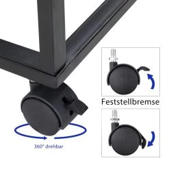 Beistelltisch Schwarz 50x35x65/70cm Mit Rollen -Gartenmöbel Und Dekoration Geschäft 5c89eb2a9ac2325d8b51e87ad1a38e20 de 108649d 1 1