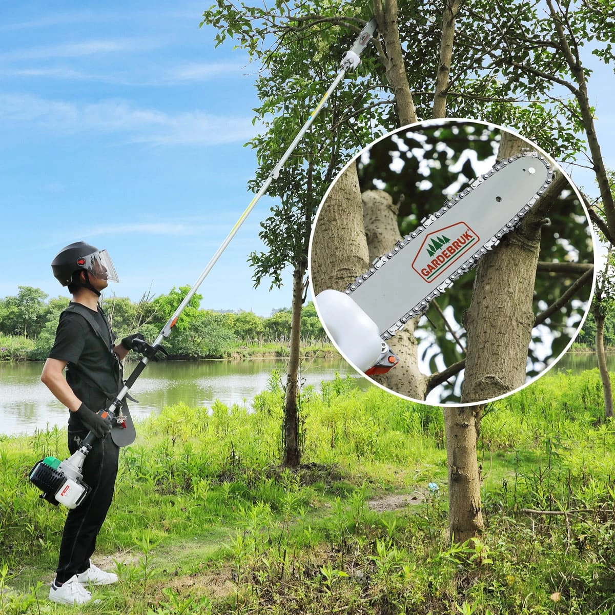 Benzin Multiwerkzeug 5in1 Inkl. Zubehör + 3 Spulen 9 Benzin Multiwerkzeug 5in1 Inkl. Zubehör + 3 Spulen – Bild 7