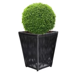Blumenkasten Acapulco 2er-Set Schwarz 36x36x40cm -Gartenmöbel Und Dekoration Geschäft 5e67934c5e237dbec796f7f9f2b813e7 de 108061d 9 1