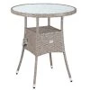 Polyrattan Tisch Creme Ø60cm -Gartenmöbel Und Dekoration Geschäft 6132588017d8cac603c3223962729248 a de 107999g 1 1