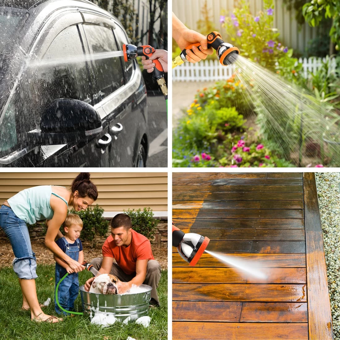 Gartenschlauch Grün 30m Flexibel 6 Gartenschlauch Grün 30m Flexibel – Bild 4