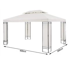 Pavillon Elda Creme XXL 3x4m -Gartenmöbel Und Dekoration Geschäft 61adaf01d09afce891882591886f3d55 de 994667d 1 1