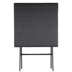 Polyrattan Klapptisch Rom Schwarz 73x63x63cm -Gartenmöbel Und Dekoration Geschäft 634320a90f81eece3ab112e0f8a0429e de 108667d 7 1