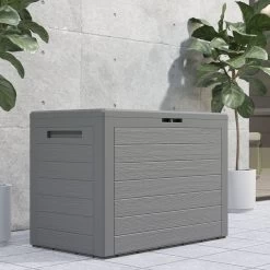 Auflagenbox Lille Grau 190L -Gartenmöbel Und Dekoration Geschäft 6345570ee910e1aeb112e8a160aec54c de 108982d 2 1