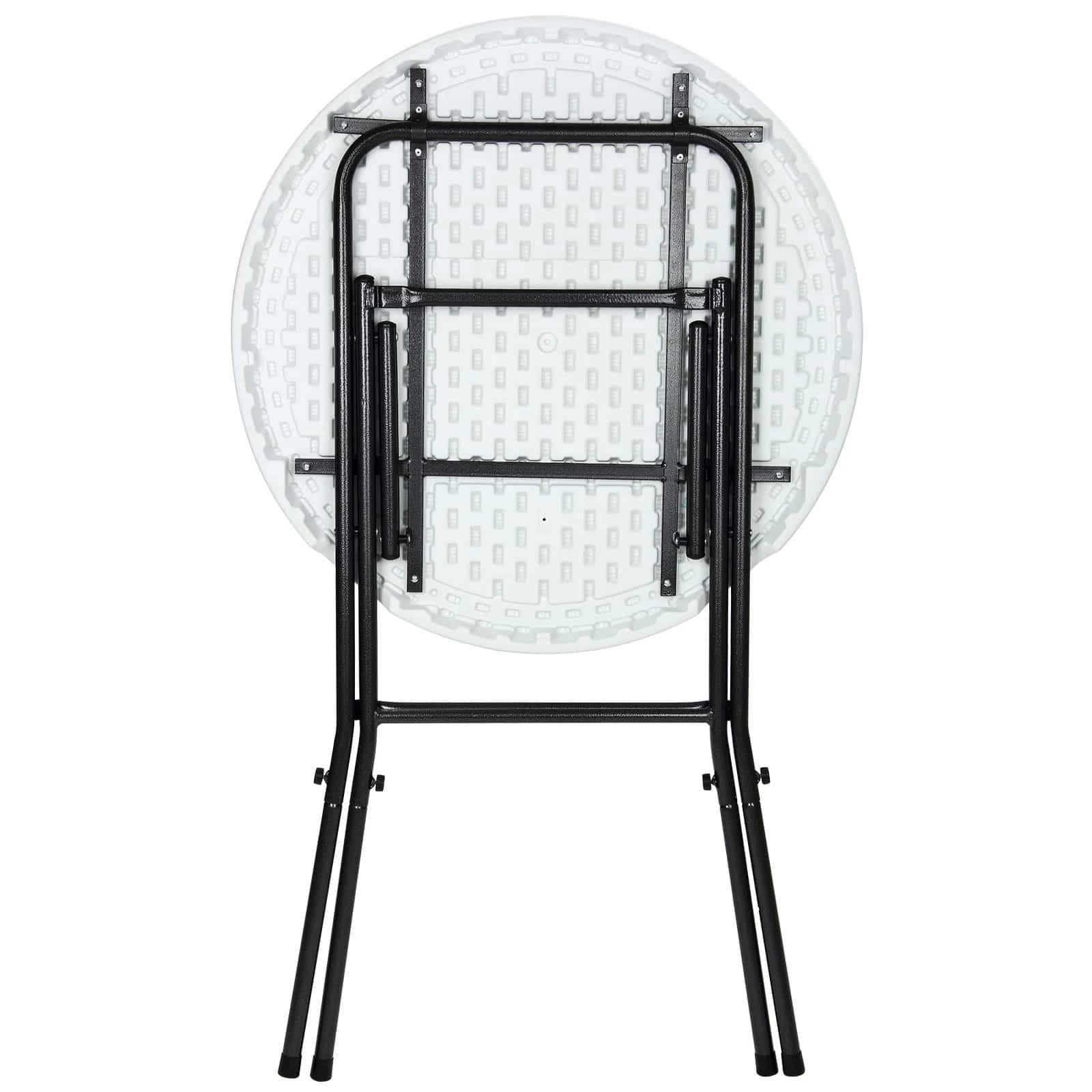 Stehtisch Weiß Kunststoff Ø75cm Klappbar 12 Stehtisch Weiß Kunststoff Ø75cm Klappbar – Bild 10