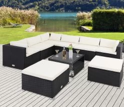 Polyrattan Ecklounge XXL Schwarz/Creme Inkl. Kissen 15 Polyrattan Ecklounge XXL Schwarz/Creme Inkl. Kissen -Gartenmöbel Und Dekoration Geschäft 65c62a6e425da8d4a6f99f7d03a0aca3 de 995172d 13 1