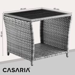 Polyrattan Beistelltisch Vedis Grau 45x45x40cm 17 Polyrattan Beistelltisch Vedis Grau 45x45x40cm -Gartenmöbel Und Dekoration Geschäft 6745442a4b00bbf3d064c79acd2d21a9 de 109511d 01 1