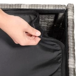 Polyrattan Auflagenbox Grau 75x75x70cm 15 Polyrattan Auflagenbox Grau 75x75x70cm -Gartenmöbel Und Dekoration Geschäft 67ffb9e03da24e0f2b3cc6b7586c1170 de 109153d 3 1