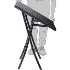 Polyrattan Gartensitzgruppe 3-tlg. Schwarz -Gartenmöbel Und Dekoration Geschäft 692b35df9e2a20a375fac12e449d1f0b de 108667d 2 1