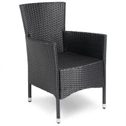 Polyrattan Gartenstuhl 6er-Set Schwarz Stapelbar -Gartenmöbel Und Dekoration Geschäft 6993e78523696c7118bcb55ecb310c43 de 995193d 3 1 1 1