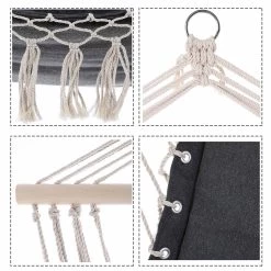 Hängestuhl Grau 55x100cm Mit Fransen -Gartenmöbel Und Dekoration Geschäft 69e83d174c268ffc75a8aa84e306e32d de 107499d 4 1