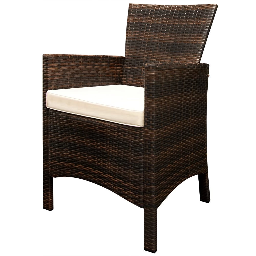 Polyrattan Garten-Sitzgruppe Rom 9-tlg. Braun Akazienholz 10 Polyrattan Garten-Sitzgruppe Rom 9-tlg. Braun Akazienholz – Bild 8