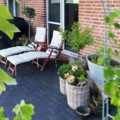 Sonnenliege Queen Mary 2er-Set Akazienholz 169x54x95cm -Gartenmöbel Und Dekoration Geschäft 6a6fc0a16541e7bdea2f262c352047cd de 102317d 17