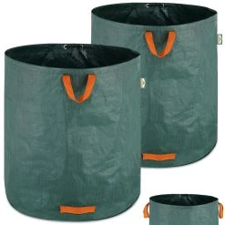 Gartenabfallsack 2er-Set Grün Je 500 Liter