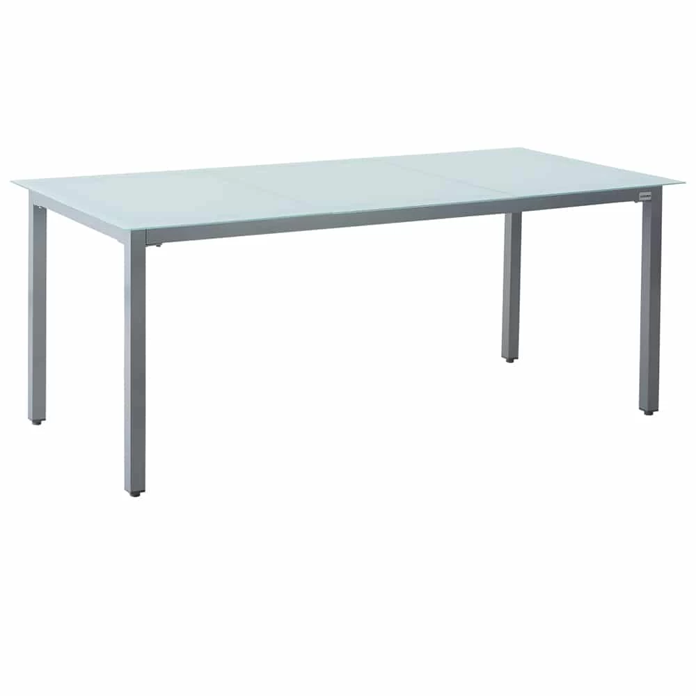 Garten-Sitzgruppe Bern 9-tlg. Silber Alu Milchglas 10 Garten-Sitzgruppe Bern 9-tlg. Silber Alu Milchglas – Bild 8