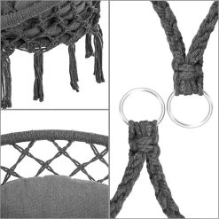 Hängesessel Anthrazit 80x60x140cm -Gartenmöbel Und Dekoration Geschäft 6b2490674fd10d65060eba51e979ddd4 de 109255d 4 1 1