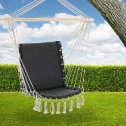 Hängestuhl Grau 55x100cm Mit Fransen -Gartenmöbel Und Dekoration Geschäft 6bb8bb264ac31256f1d51dd1e6a24e22 de 107499d 6 1