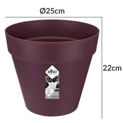 Elho Blumentopf Maulbeere Matt 25x22cm 5,5L 9 Elho Blumentopf Maulbeere Matt 25x22cm 5,5L -Gartenmöbel Und Dekoration Geschäft 6c3ec2dde55198334db8862551e27557 de 193663d 1 1