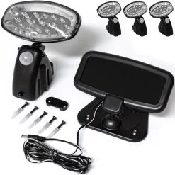 LED Solar-Wandlampe 3er-Set Bewegungsmelder