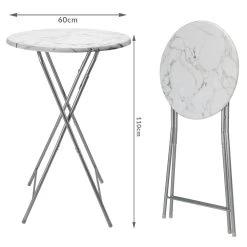 Stehtisch 2er-Set Weiß Marmoroptik Ø60cm Klappbar -Gartenmöbel Und Dekoration Geschäft 6de91253a3c31a619ebe0beed4682803 de 107835d 12 1