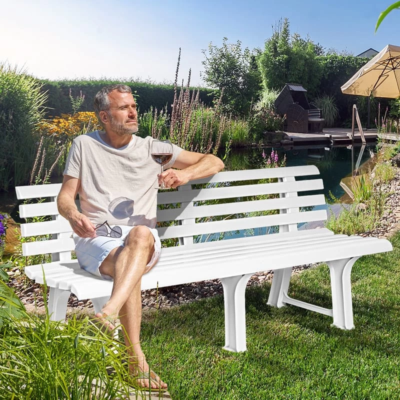 Gartenbank Orchidea Weiß 145x49x74cm 5 Gartenbank Orchidea Weiß 145x49x74cm – Bild 3